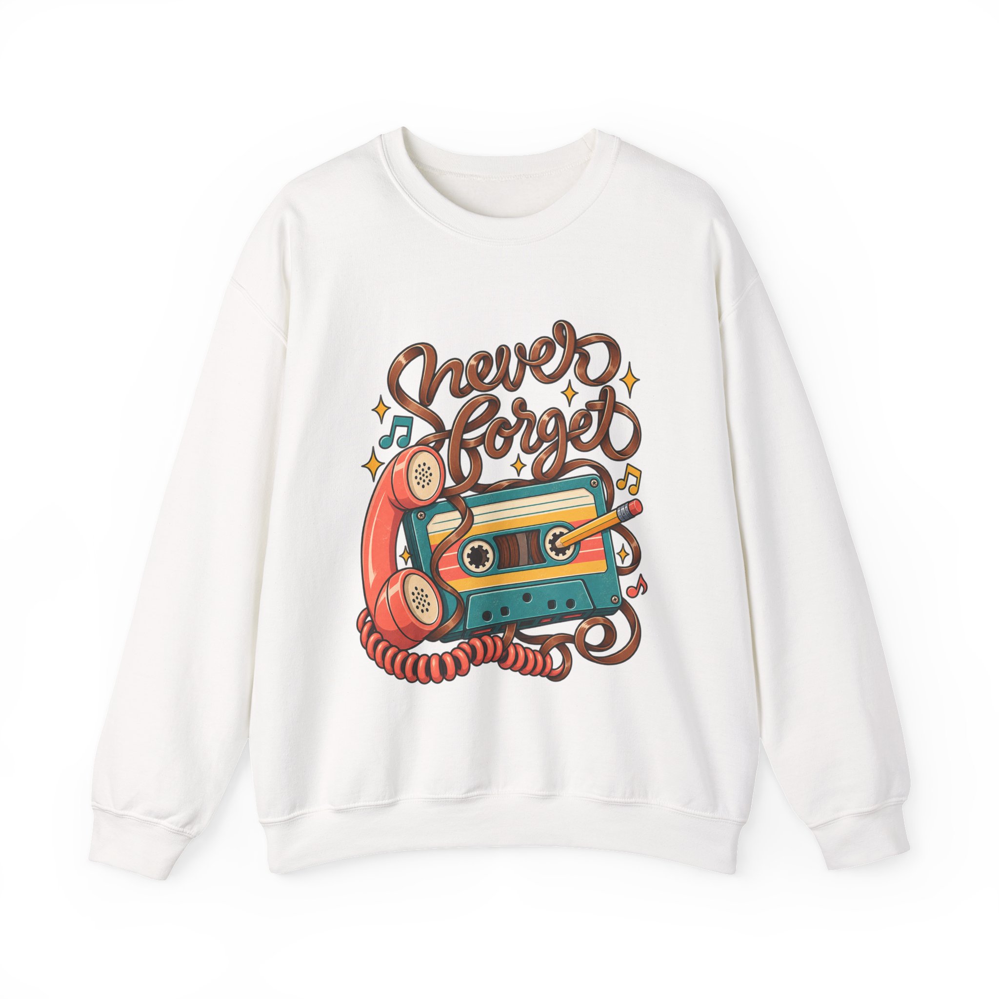 Never Forget Cassette Crewneck Sweatshirt