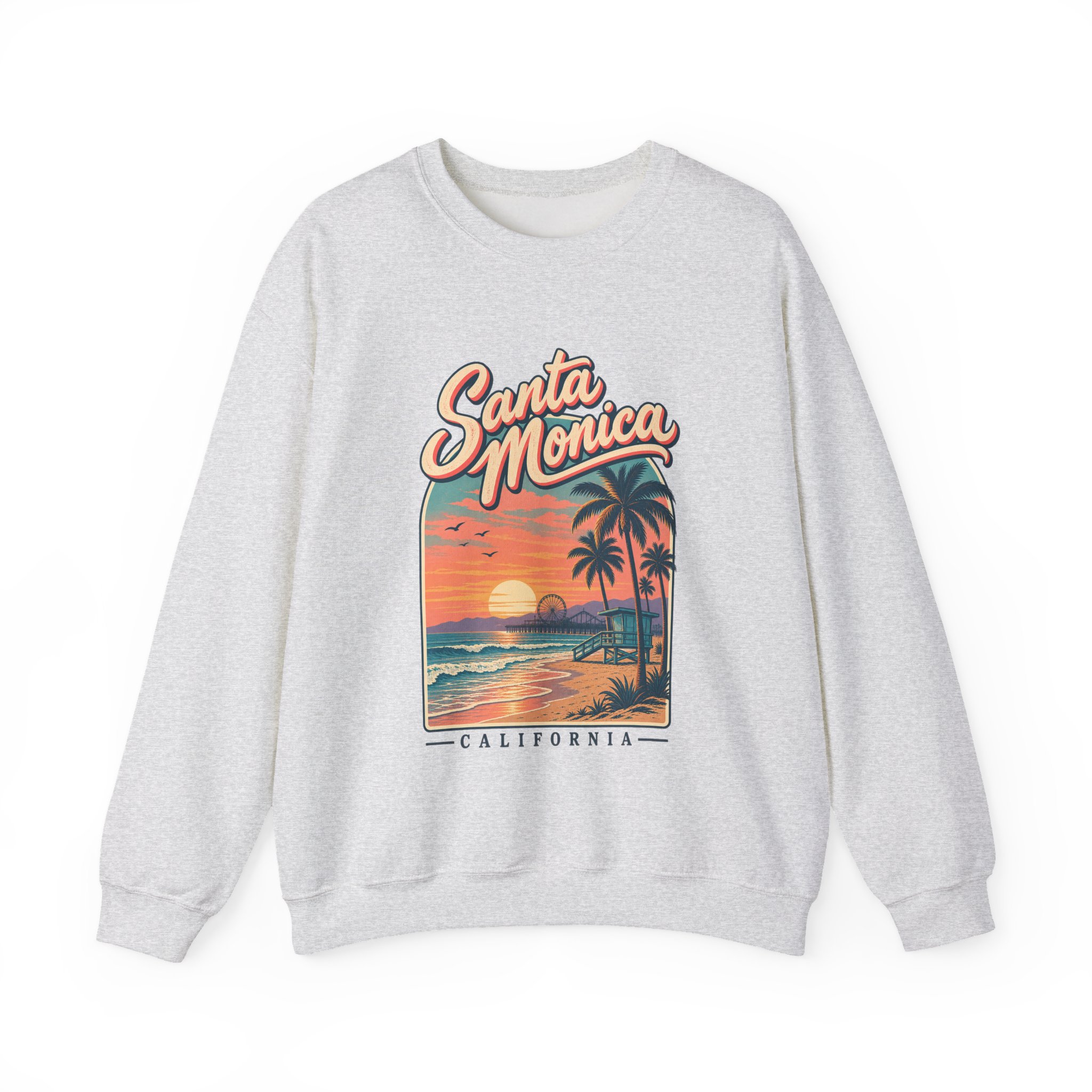 Santa Monica Sunset Crewneck Sweatshirt - Image 6